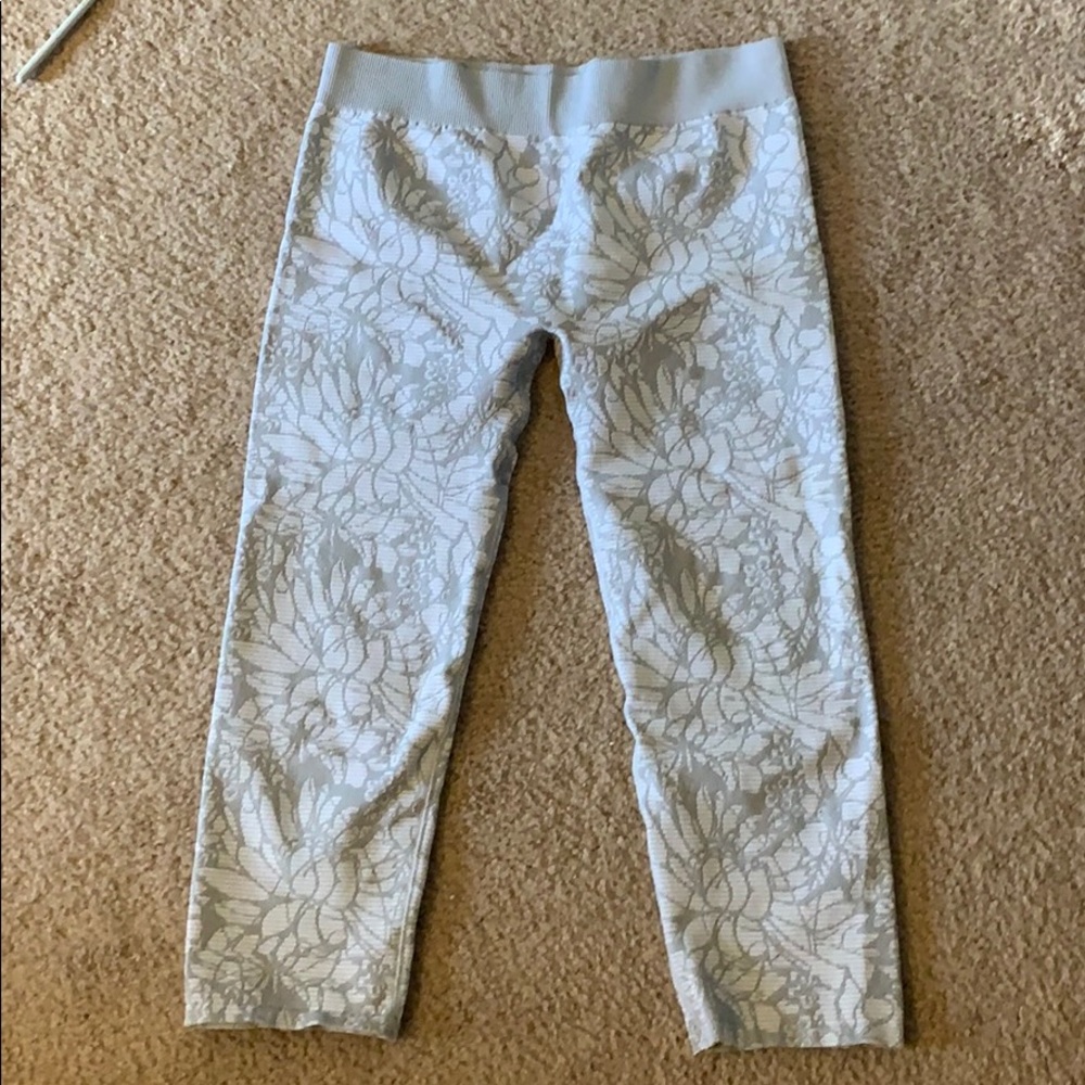 Fabletics floral workout capris